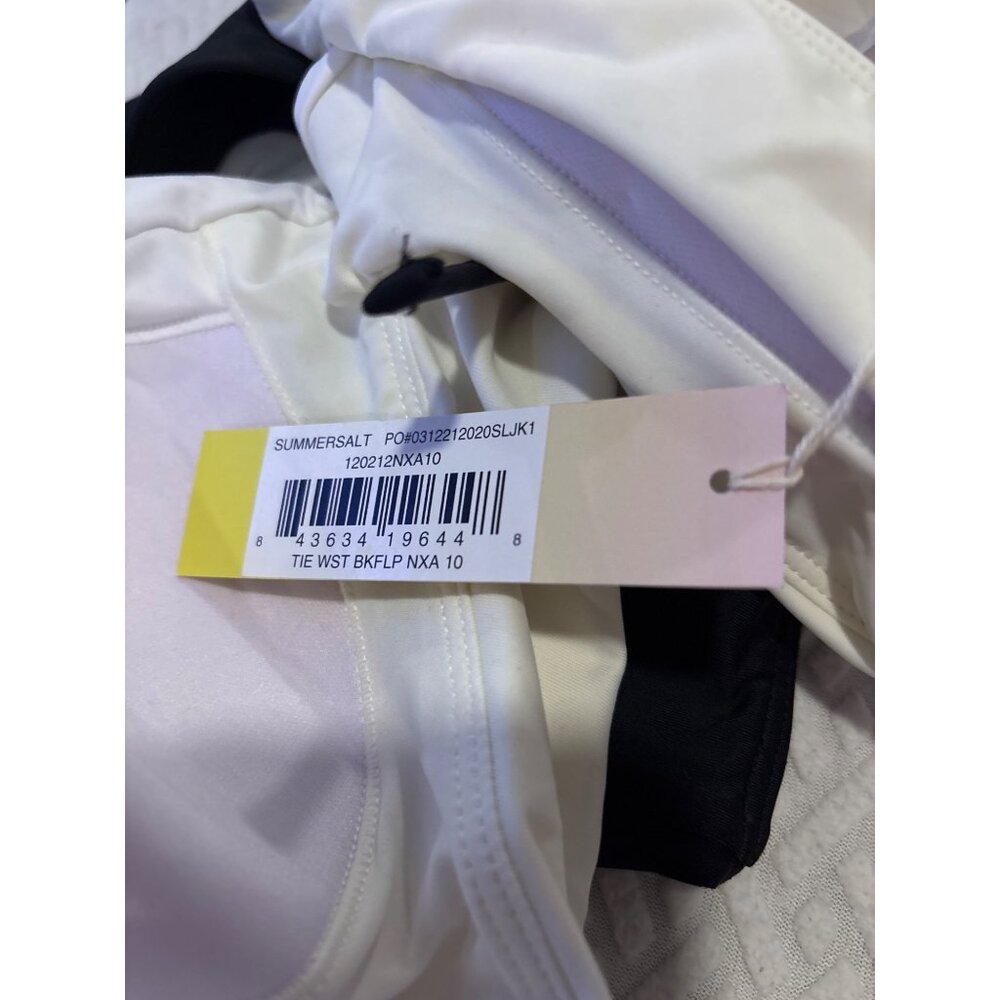 Summersalt Tie Waist Backflip Black & White One-Piece, new with tags - Picture 5 of 6